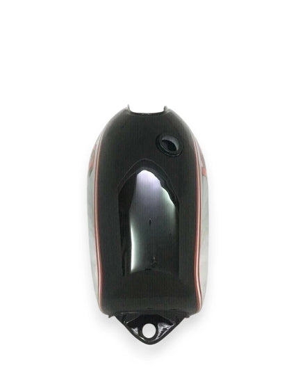Gas Fuel Tank for Yamaha XT TT 500 (1977) - Steel Chrome & Black Painted