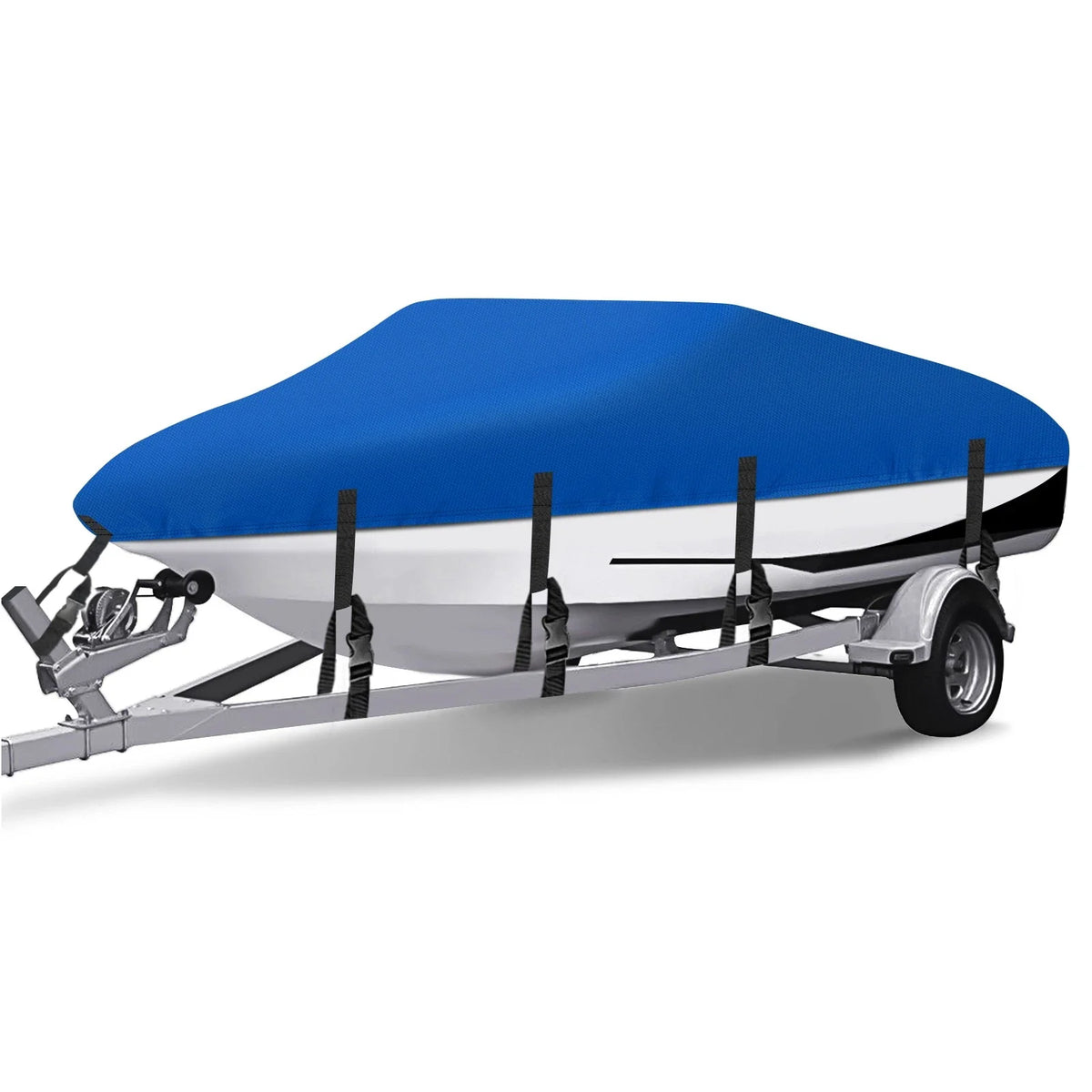 Heavy Duty Boat Cover for V-Hull Bass Runabout (17FT-19FT) Waterproof