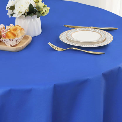Round Vinyl Tablecloth for Table (Waterproof, Spillproof)