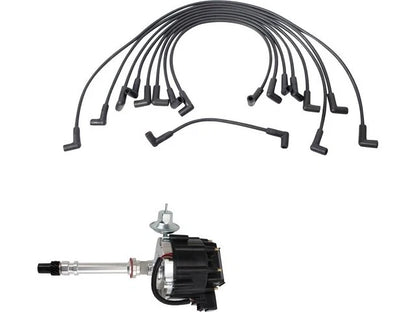 Set of 4 Ignition Distributor & Spark Plug Wires for GMC K25 (1977–1978) 37162FZMC