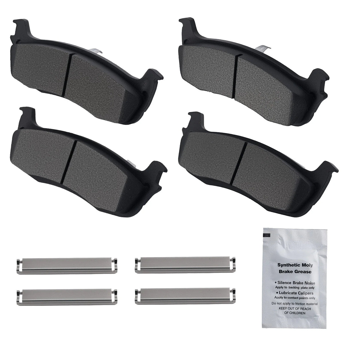 Rear Brake Pads Kit for Ford Expedition (1997–2002) Lincoln Town Car (2003–2011)