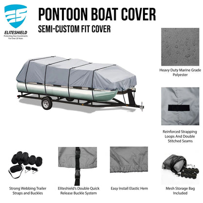 Waterproof Storage Cover for Fiesta Marine Fundeck Pontoon Boat (Pro)