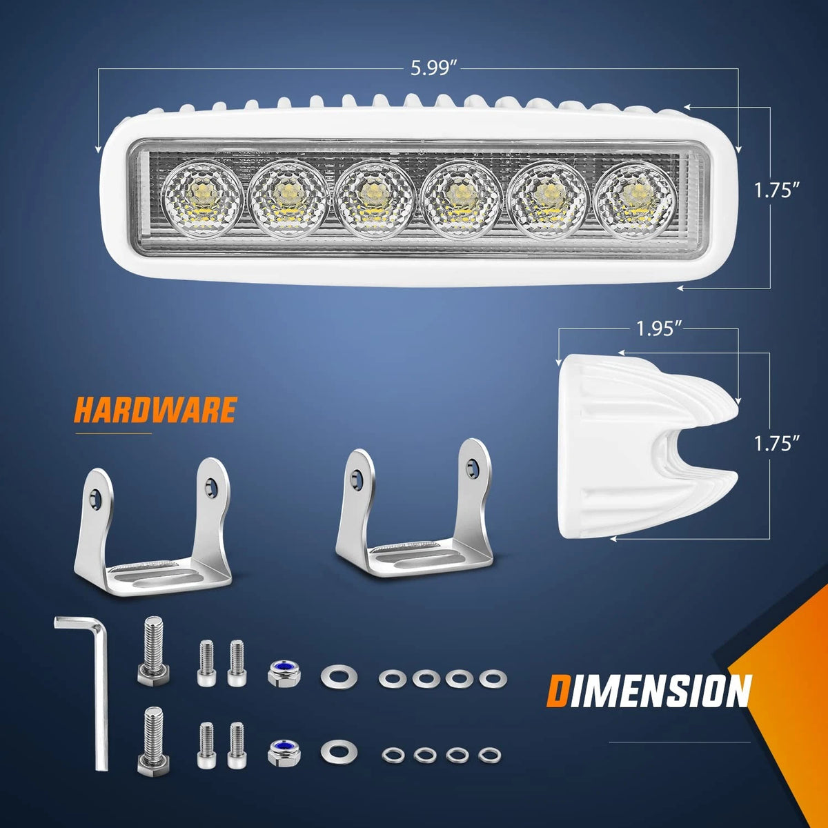 2X Nilight Marine LED Light Bar for House