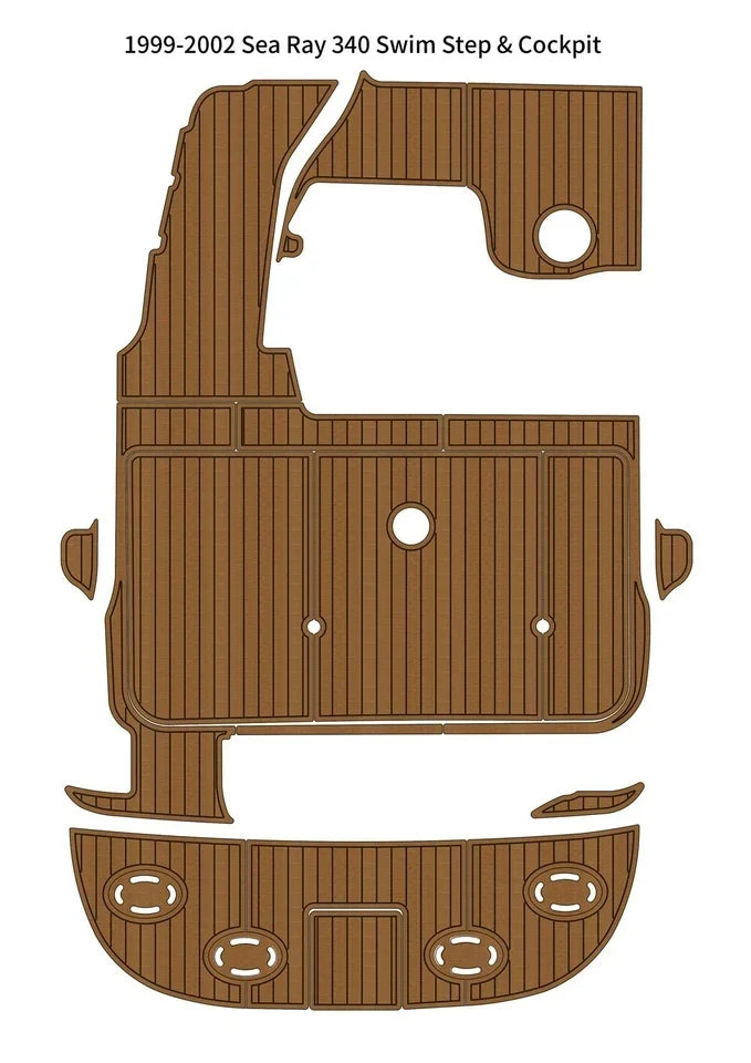 EVA Pad Foam Teak Deck Flooring for Sea Ray 340 Sundancer (2000)