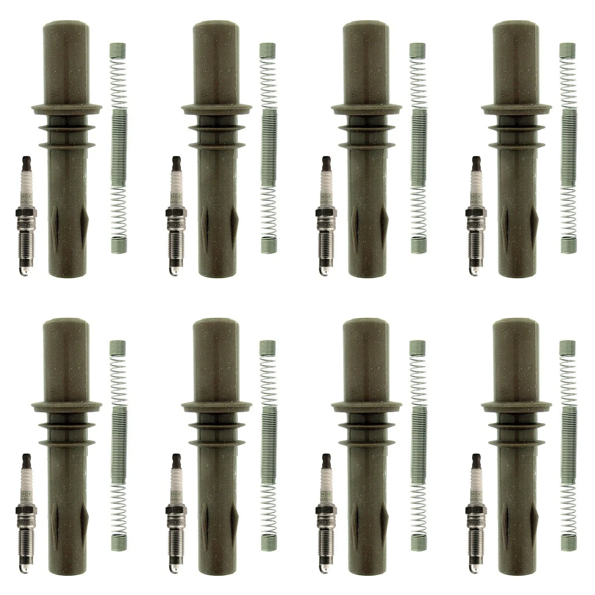 Set of 8 NGK G-Power Platinum Spark Plugs & Coil Boots for F-Series Expedition