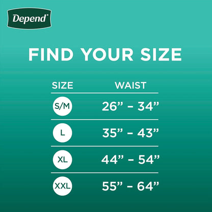 2X-Large Depend Fresh Protection Adult Diapers for Incontinence Underwear