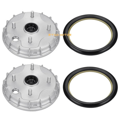 2 Front Brake Drum & Dust Seal for Honda Rancher 350 TRX350TE TRX350TM (2000–2006)