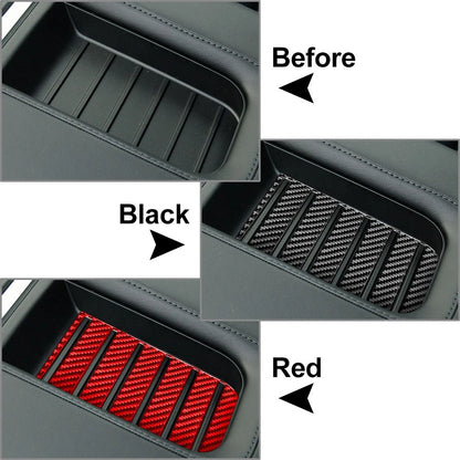 Carbon Fiber Armrest Box Slot Panel Cover Trim for Toyota Tundra (2014–2021)