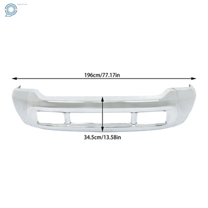 Steel Split Front Bumper Covers for Ford F-250 F-350 Super Duty (1999–2004) Chrome