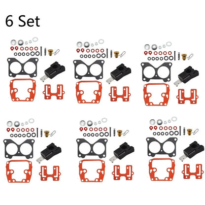 6X Carburetor Repair Kit 439076 for Johnson Evinrude V4 (85-140HP)