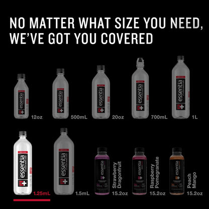 Pack of 12 Essentia Water 99.9% Pure Electrolyte Infused Bottles