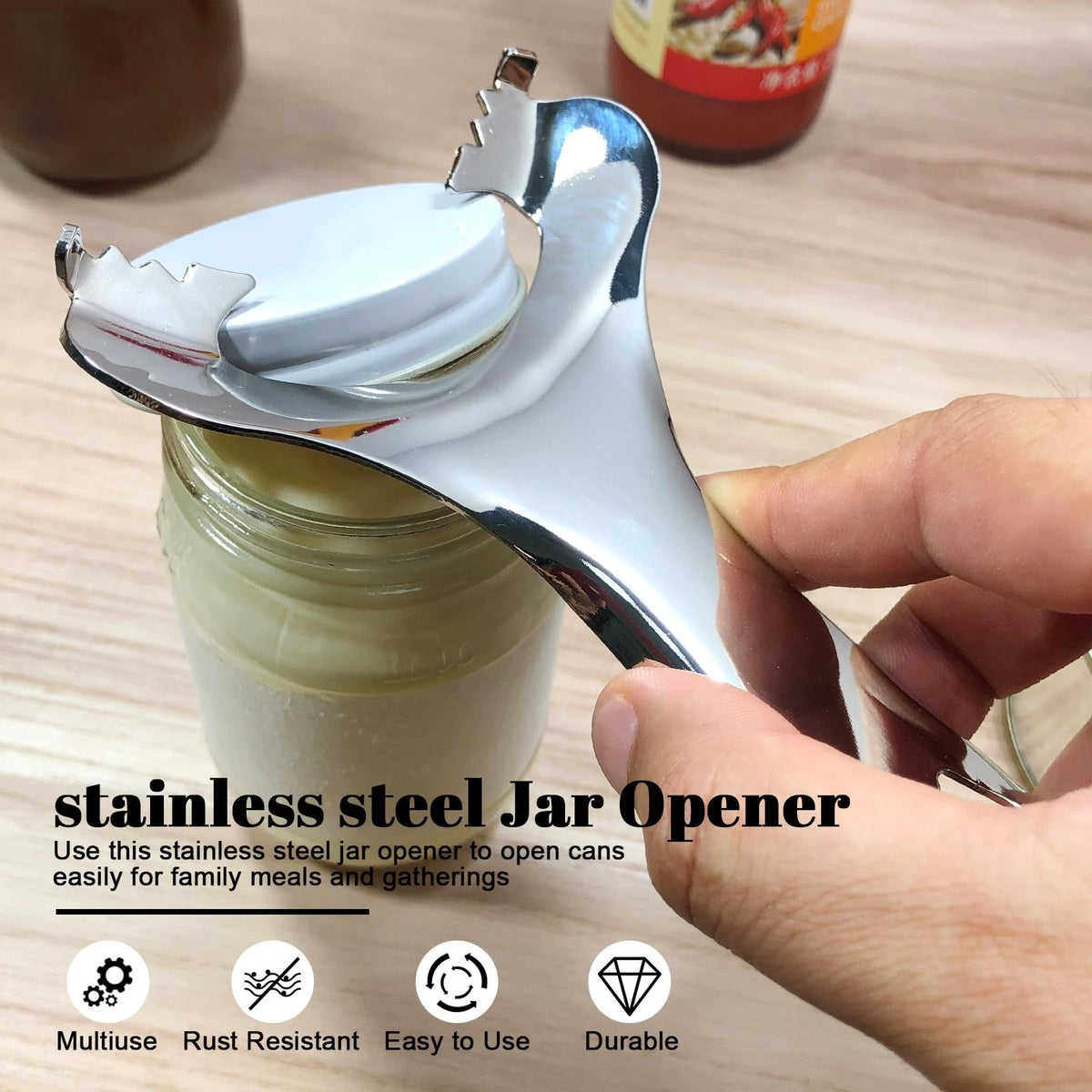 Bxgnip Mason Jar Opener for (No Lid Dents or Damage)