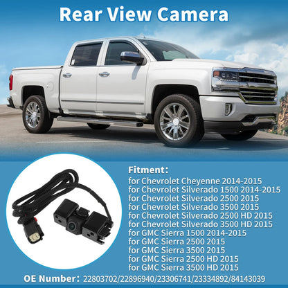 Rear View Park Assist Backup Camera 22803702 for Chevrolet Cheyenne (2014–2015)