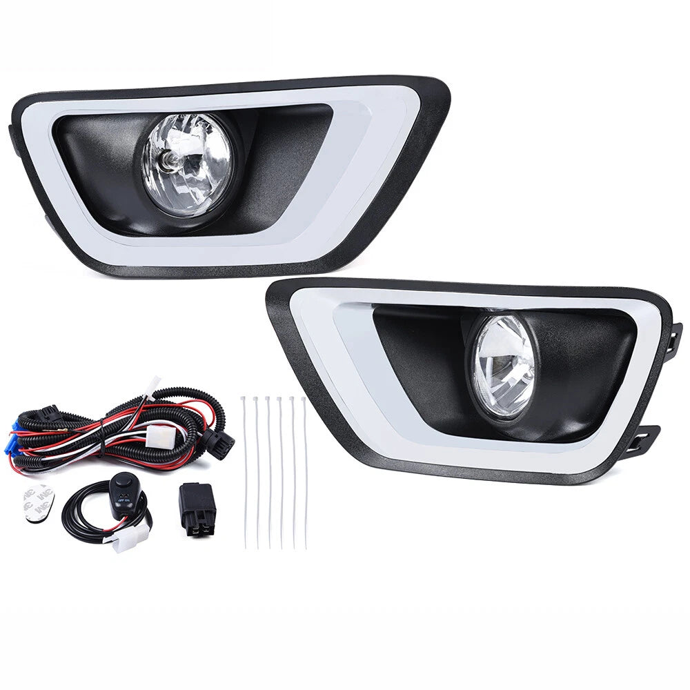 Clear Lens Fog Lights Kit for Chevrolet Colorado (2015–2020) 02FLB4501AWT, 22891700, 22891701, 15839896