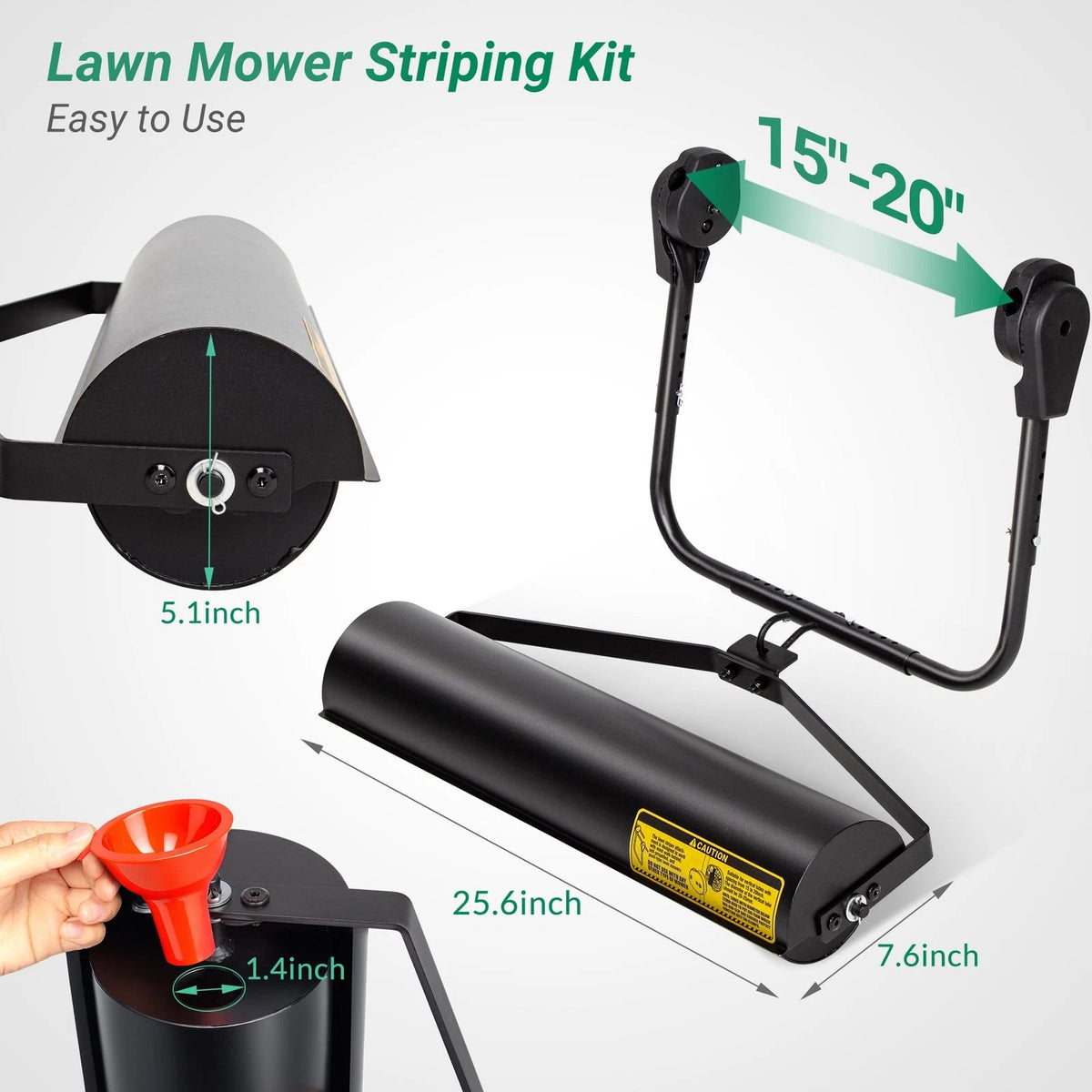 Lawn Striping Kit for Push Mowers (Heavy-Duty Stainless Steel)