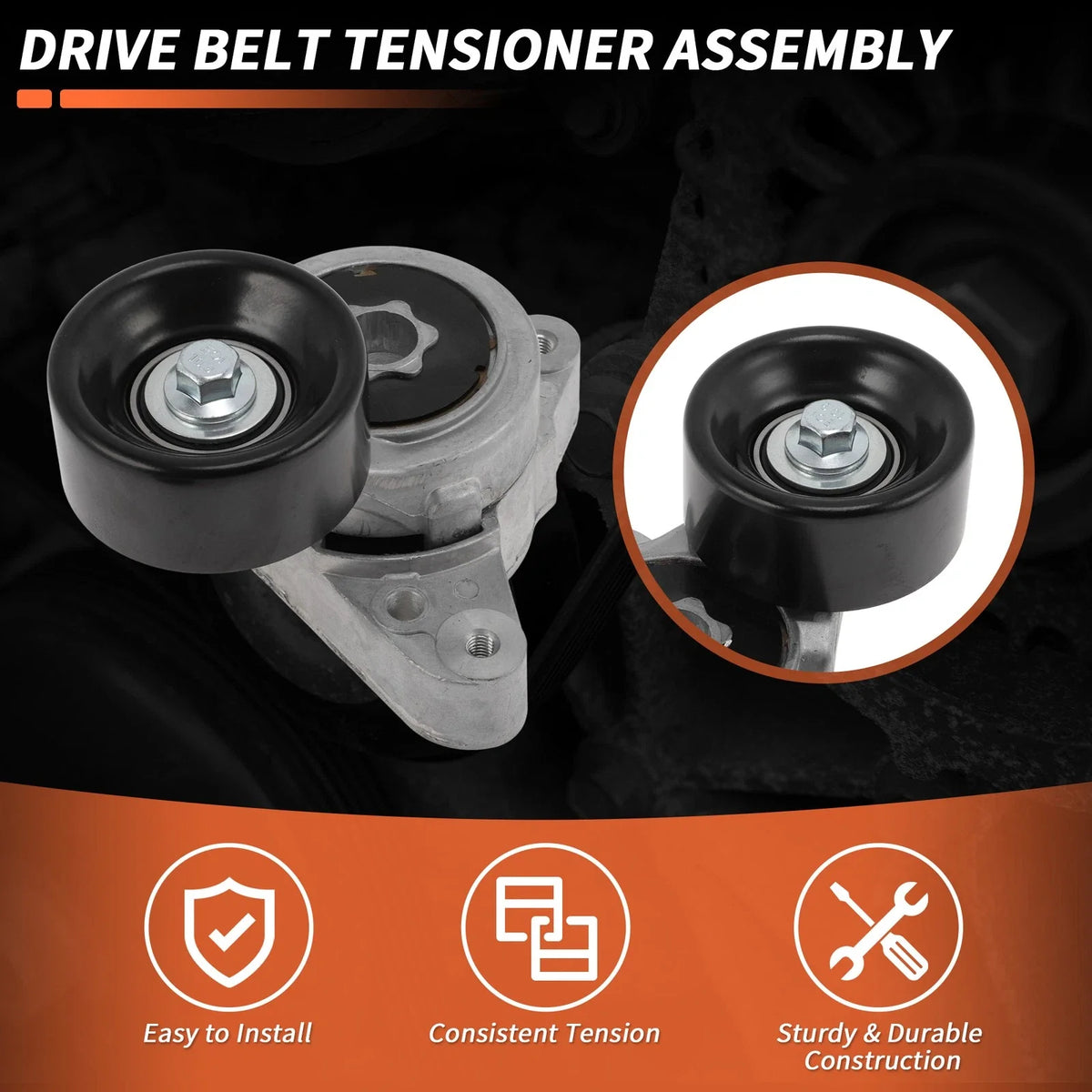 Drive Belt Tensioner Kit for Honda CR-V (2012–2014) 31170RAAA01
