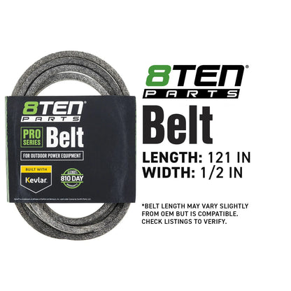 8TEN Kevlar Belt for Exmark Lazer Z XP (07200001, 07241800, 754P06135)