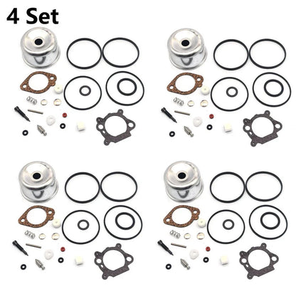 Set of 4 Carburetor Rebuild Kits for B&S 498260 492495 796611 493640