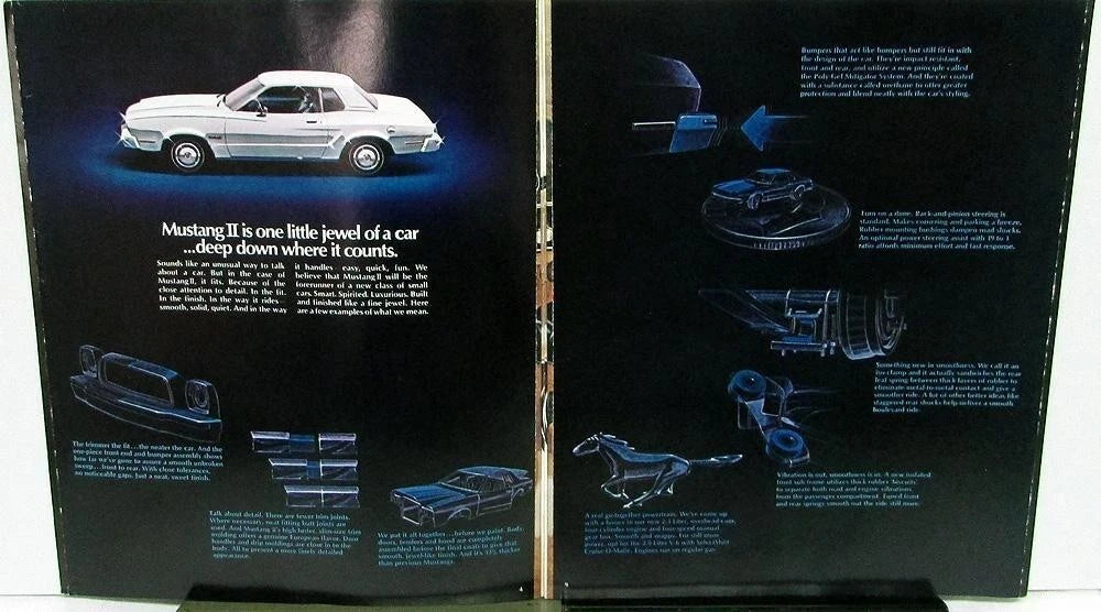 Sales Brochure for Ford Mustang II Ghia Hardtop (1974)