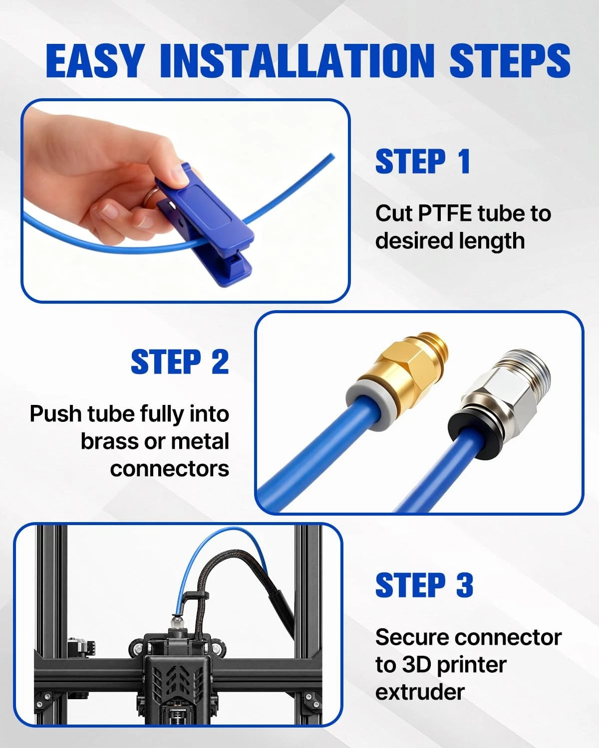 Bowden Tube Kit for 1.75mm Filament (PC4-M6/PC4-M10)