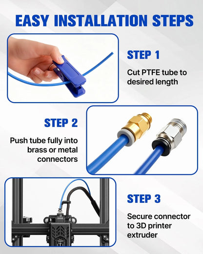 Bowden Tube Kit for 1.75mm Filament (PC4-M6/PC4-M10)