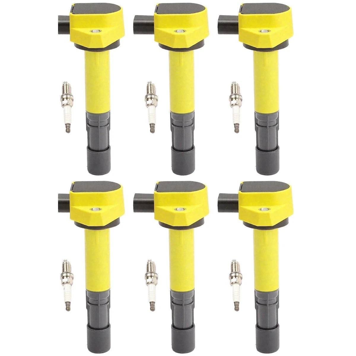 Ignition Coil and Spark Plug Kit for Honda Ridgeline Pilot (2006–2015) 18100986, 30520PDKA01, 30520PGKA01, 30520PVFA01, 30520PVJA01, 30520PVKA01