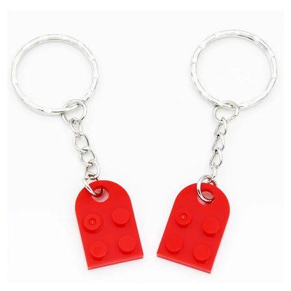 Large Red Heart Keychain for Best Friends and Couples