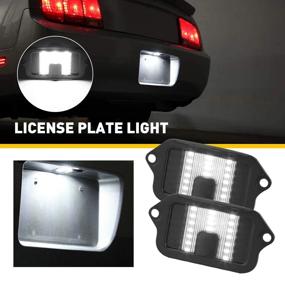 2X AUXITO LED License Plate Light Kit for Ford Mustang (2005–2009)