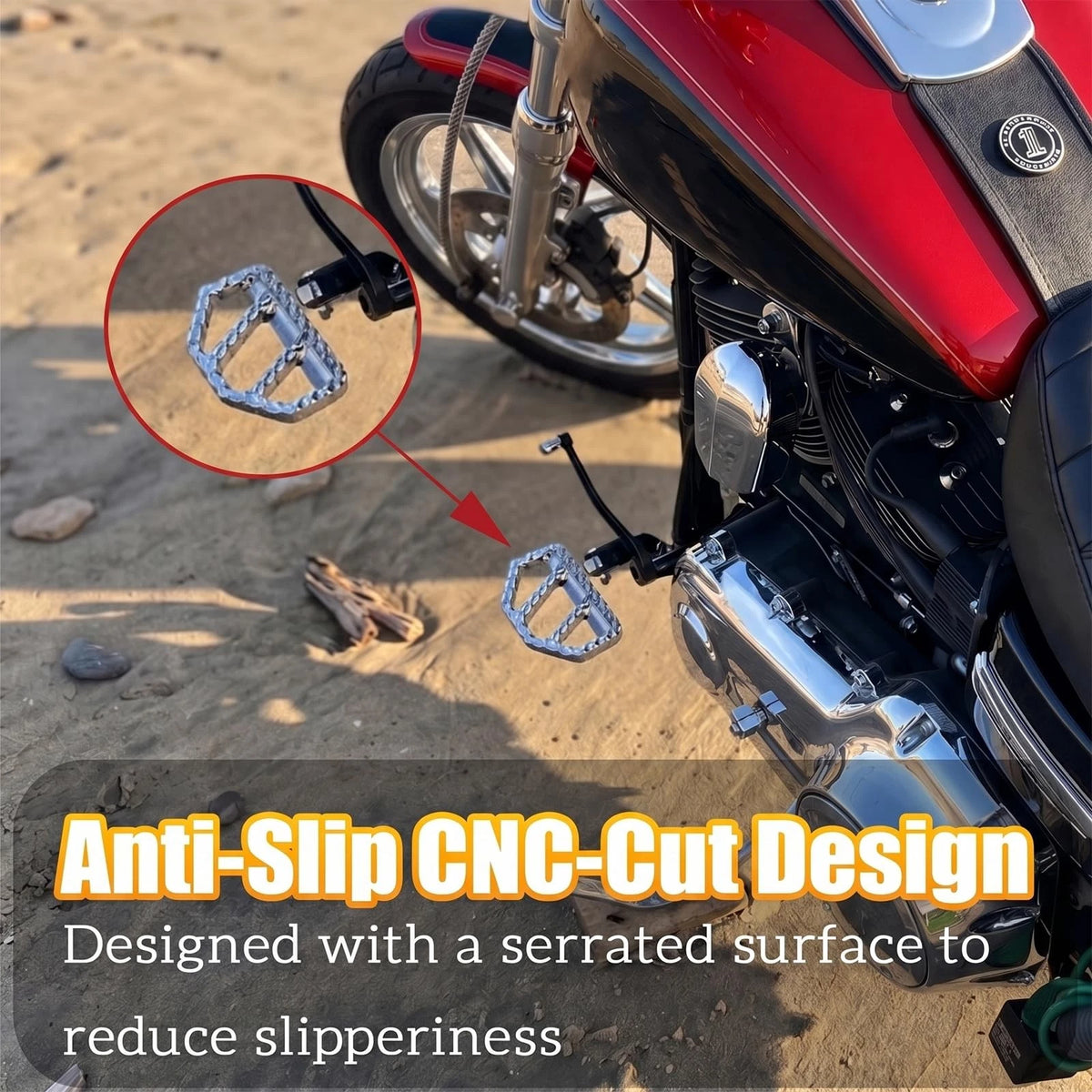 Adjustable Mini Floorboards Footpegs for Harley Softail (2018–2026)