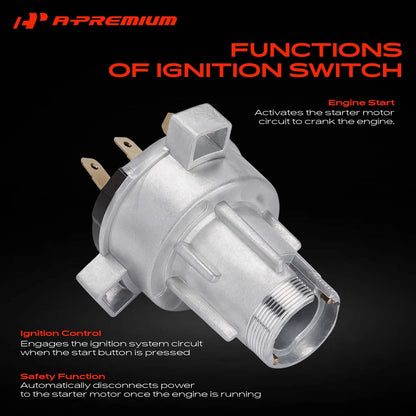 Ignition Starter Switch for Chevy Malibu Impala Camaro Corvette Buick (1116672, 1116674, 1116685, 1116687, 1116700, 1116710, 1S6146)