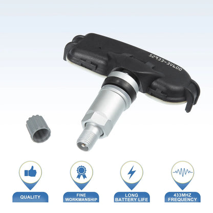 Set of 4 TPMS Sensors for Hyundai Grandeur (2014–2016) No. 529333V600