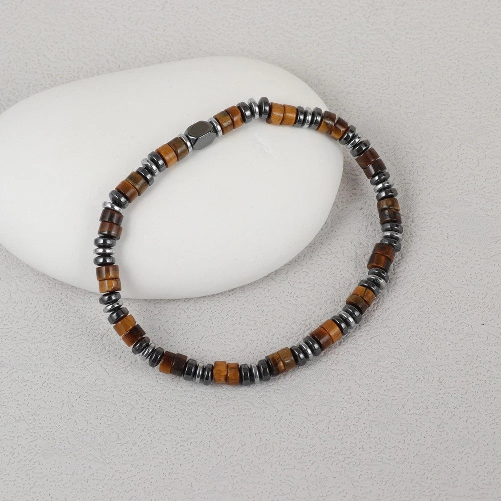 Hematite Beads Bracelet for Men - Healing Protection Strength