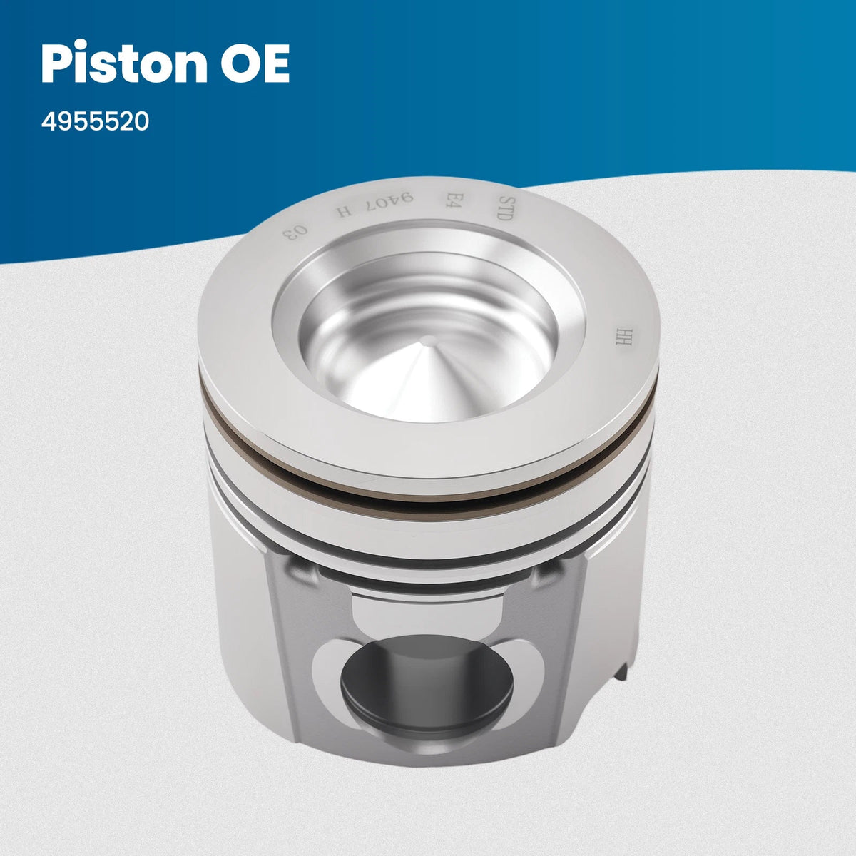 Piston Assembly w/ Rings Set for Cummins 6.7L Dodge Ram (2007–2019) 4955520