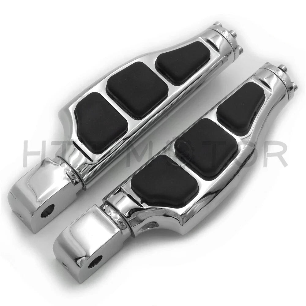 Chrome Flat Wing Footpegs for Yamaha YZF-R6 R6S 600R (1999–2016)