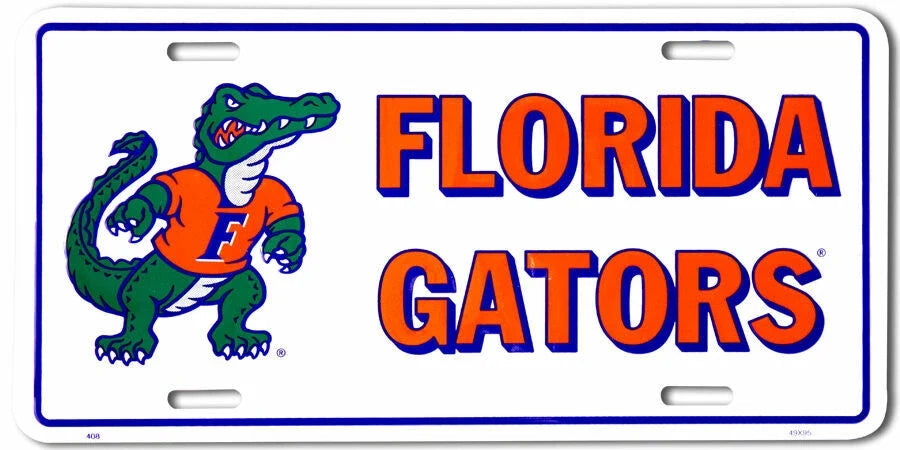 Florida Gators License Plate Sign for Car Truck (6 x 12)