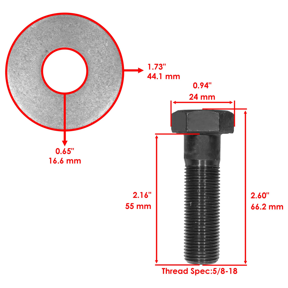 44" Deck Spindle with Blade for Toro Z147 Z148 Z150 (100-3977, 54-0010, 54-0010-03)