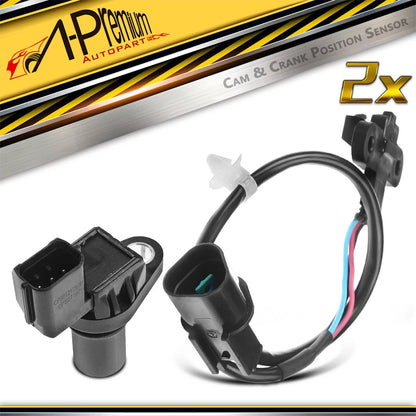 2X Camshaft & 1X Crankshaft Position Sensor for Mitsubishi Outlander (MR578711, MD327107)