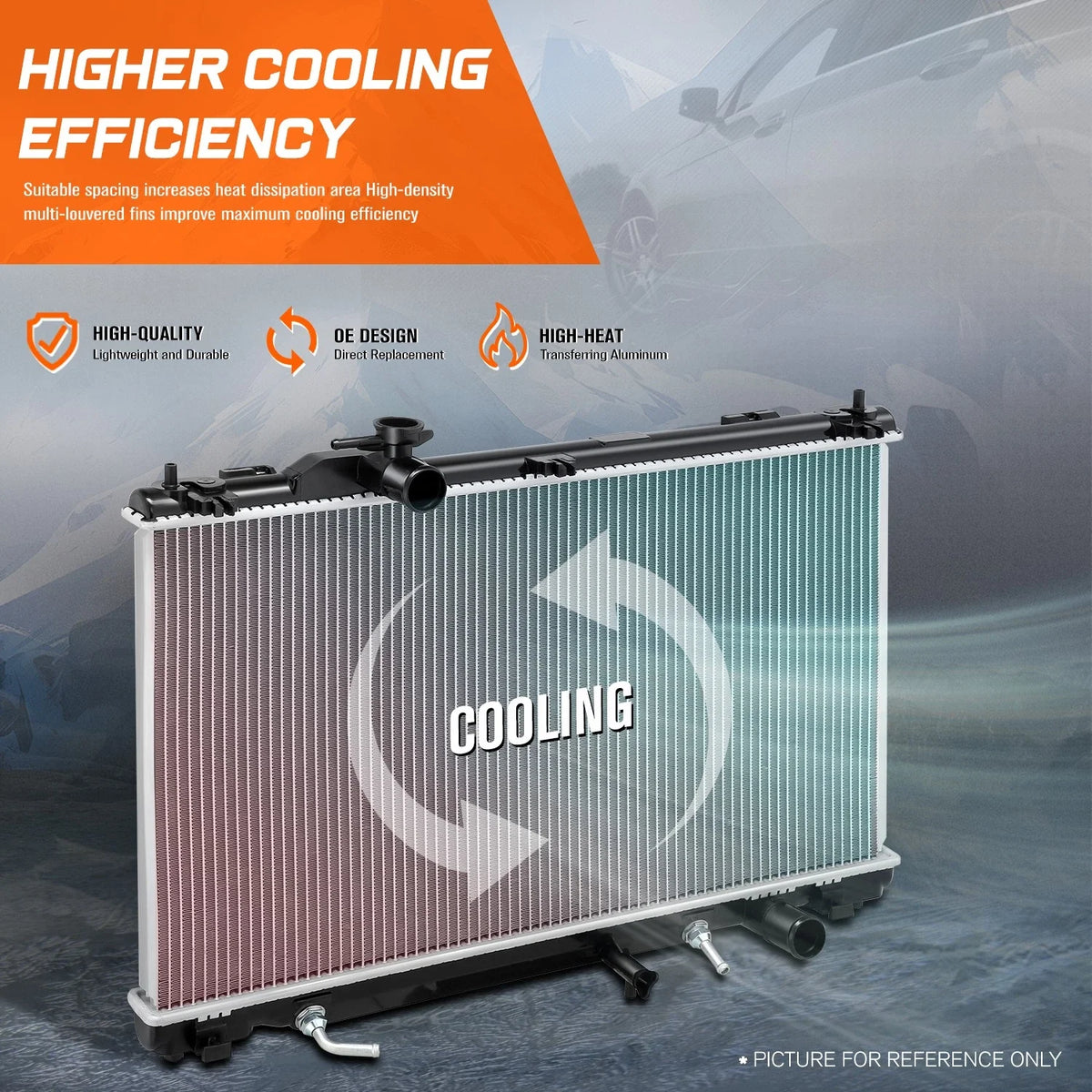 Full Aluminum Core Cooling Radiator for Lexus GS430 (2006–2007) DPI-2781