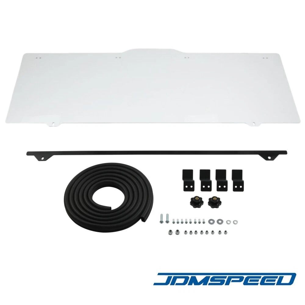 Rear Windshield for Polaris Ranger XP 1000 Crew (2017–2025) 1234