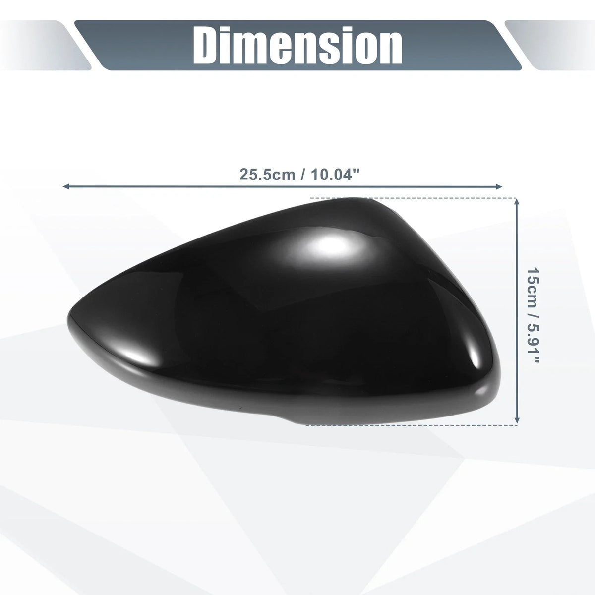 1 Pair Rearview Mirror Cover Overlay Gloss Black for Honda Accord (2018–2021)