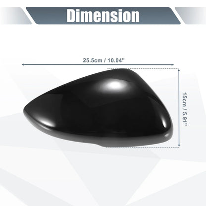 1 Pair Rearview Mirror Cover Overlay Gloss Black for Honda Accord (2018–2021)