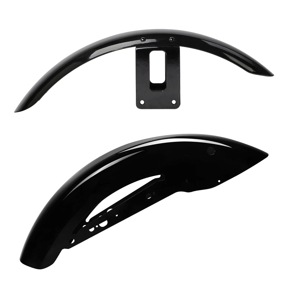 Front & Rear Fenders for Harley Sportster XL 1200 883 (2004–2022) - Vivid Black