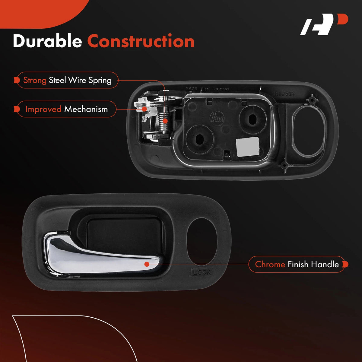 Front Left Chrome Interior Door Handle for Honda CR-V (2002–2006) 72161S9AA01ZACLBH, 92684