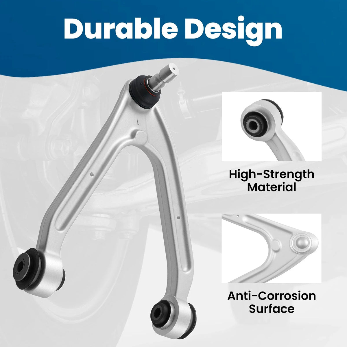 4x Front Upper Control Arms Sway Bar Kit for Hummer H3 (2006–2010)