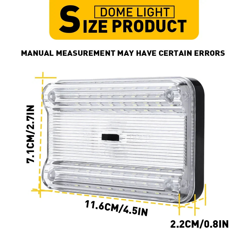 2X 12V 36 LED Car Interior Dome Roof Light for