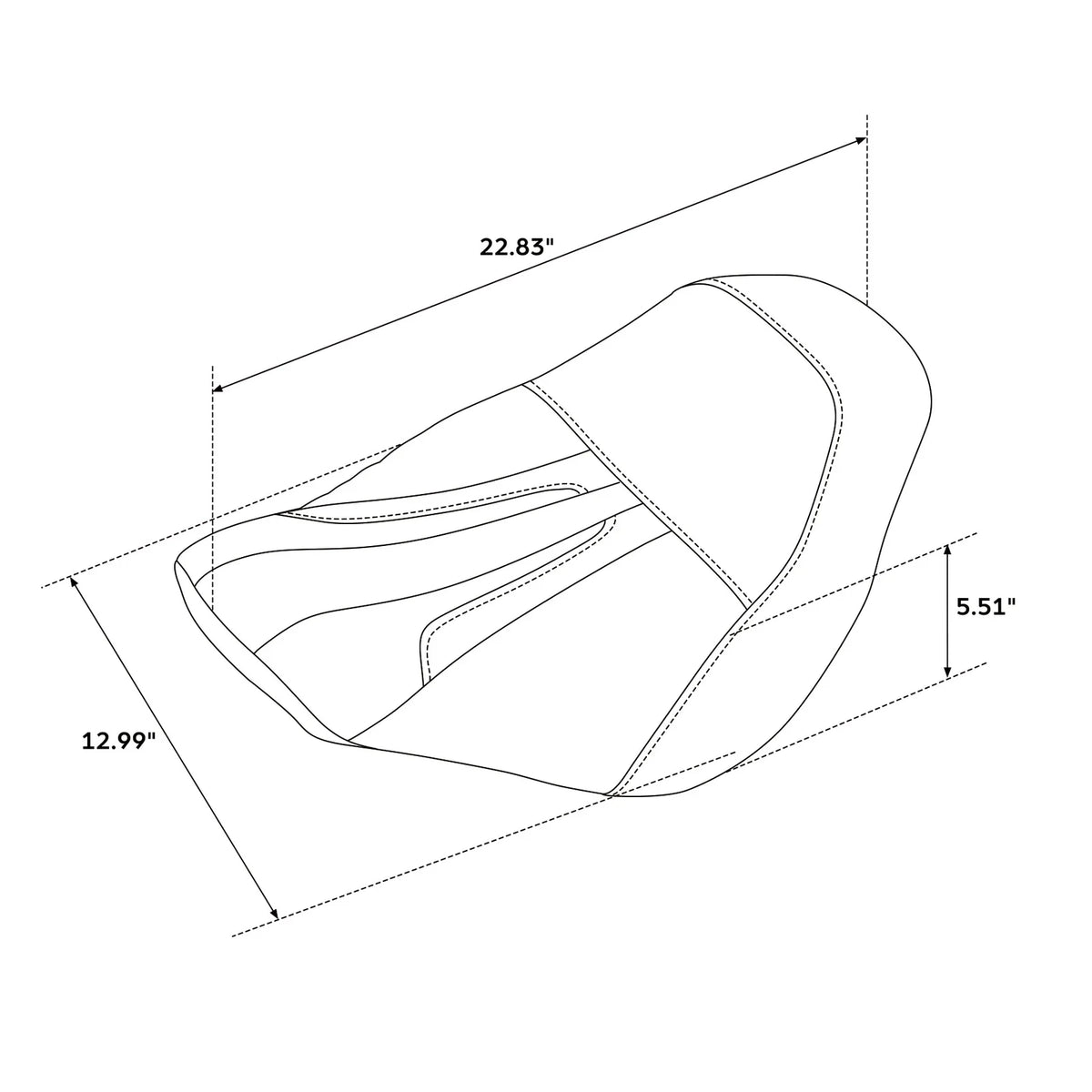 Rider Solo Seat for Harley Low Rider ST FXLRST FXLR FXLRS (2018–2025)