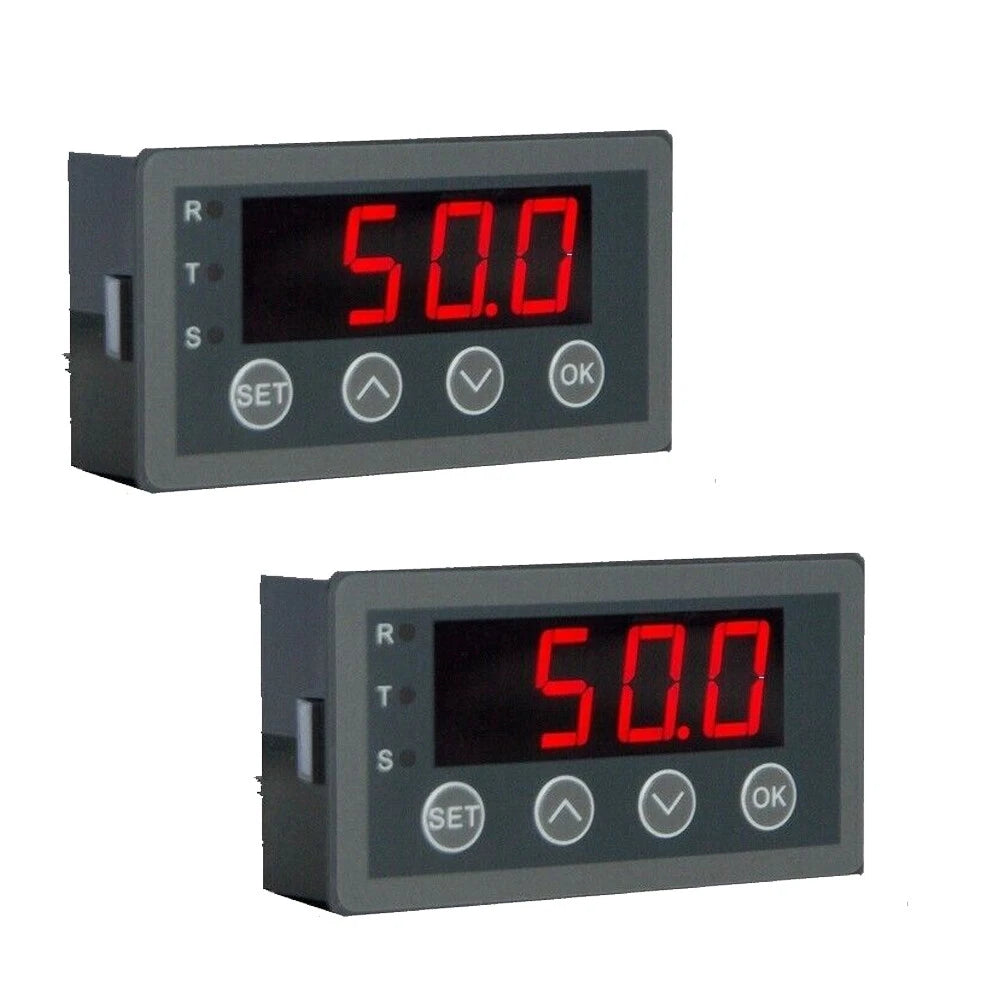 2PC Digital Display Meter 0-10V 0-20mA 2-10V 4-20mA for Automotive