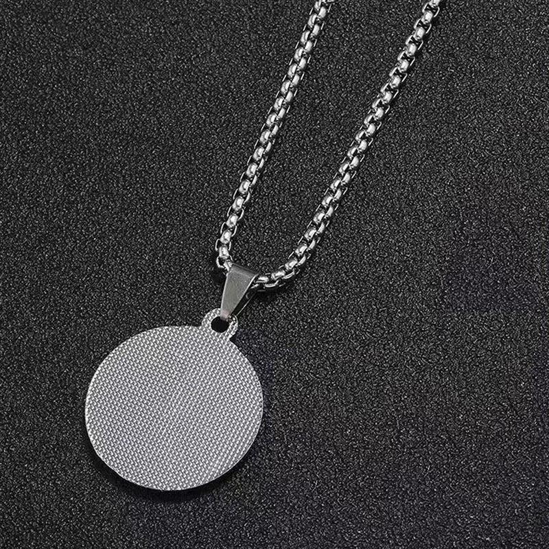 Ying Yang Pendant Necklace for Men - Stainless Steel Protection Amulet