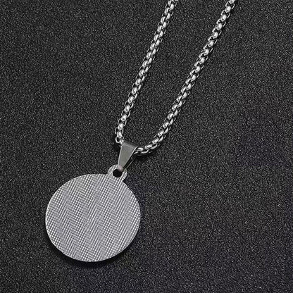 Ying Yang Pendant Necklace for Men - Stainless Steel Protection Amulet