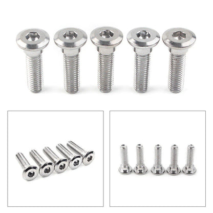 5 x M8x30mm Steel Bolts Hex Socket Disc Brake Rotor Screws Fasteners